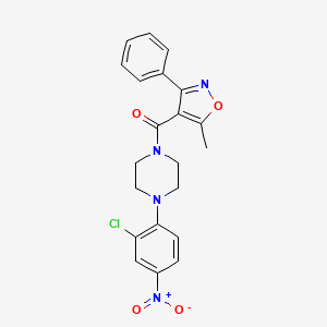 molecular formula C21H19ClN4O4 B1677030 Nucleozin CAS No. 341001-38-5