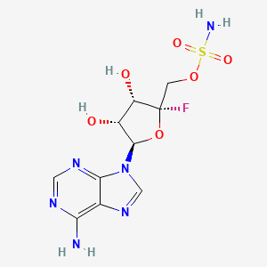 molecular formula C10H13FN6O6S B1677034 [5-(6-Aminopurin-9-yl)-2-fluoro-3,4-dihydroxyoxolan-2-yl]methyl sulfamate CAS No. 24751-69-7