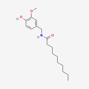 molecular formula C18H29NO3 B1677043 正癸酰香草酰胺 CAS No. 31078-36-1