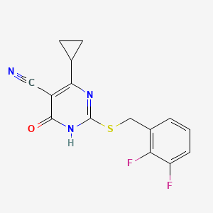molecular formula C15H11F2N3OS B1677048 Nvp cxcr2 20 CAS No. 1029521-30-9