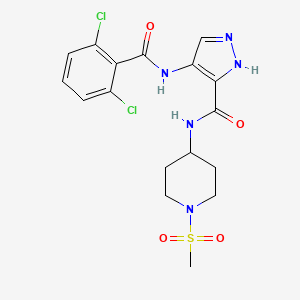 molecular formula C17H19Cl2N5O4S B1677049 Nvp-lcq195 CAS No. 902156-99-4