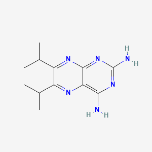 molecular formula C12H18N6 B1677064 2,4-Diamino-6,7-diisopropylpteridine CAS No. 3810-29-5