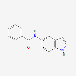 molecular formula C15H12N2O B1677070 N-(1H-indol-5-yl)benzamide CAS No. 6019-39-2