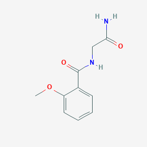molecular formula C10H12N2O3 B1677073 2-[(2-Methoxyphenyl)formamido]acetamide CAS No. 6754-91-2