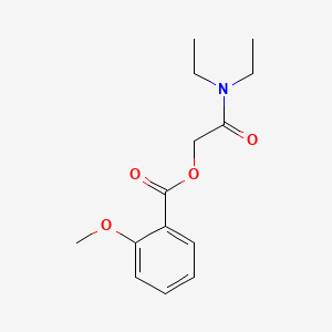 molecular formula C14H19NO4 B1677074 2-(diethylamino)-2-oxoethyl 2-methoxybenzoate CAS No. 6804-98-4