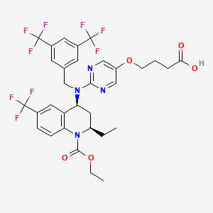 molecular formula C32H31F9N4O5 B1677080 Obicetrapib CAS No. 866399-87-3