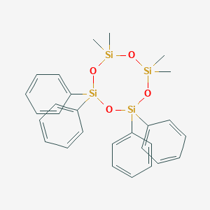 molecular formula C28H32O4Si4 B167709 2,2,4,4-Tetramethyl-6,6,8,8-tetraphenylcyclotetrasiloxane CAS No. 1693-47-6
