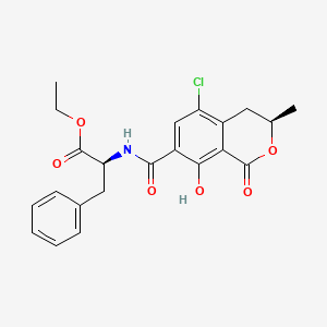 molecular formula C22H22ClNO6 B1677092 Ochratoxin C CAS No. 4865-85-4