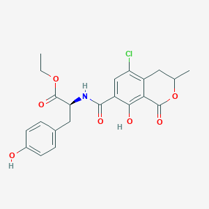 molecular formula C22H22ClNO7 B1677093 Ochratoxin tc CAS No. 53011-68-0