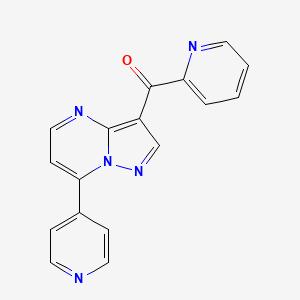 molecular formula C17H11N5O B1677094 Ocinaplon CAS No. 96604-21-6