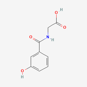molecular formula C9H9NO4 B1677112 3-Hydroxyhippuric Acid CAS No. 1637-75-8