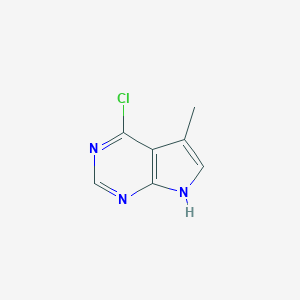 molecular formula C7H6ClN3 B167712 4-Chloro-5-methyl-7H-pyrrolo[2,3-D]pyrimidine CAS No. 1618-36-6