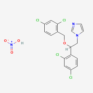 molecular formula C18H15Cl4N3O4 B1677123 Miconazole Nitrate CAS No. 22832-87-7