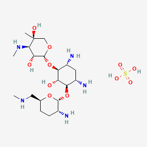 molecular formula C40H92N10O34S5 B1677128 Micronomicin sulfate CAS No. 66803-19-8