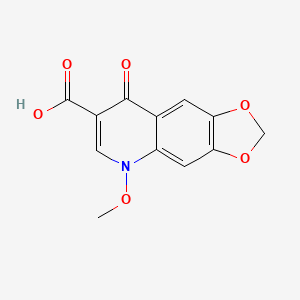 molecular formula C12H9NO6 B1677135 Miloxacin CAS No. 37065-29-5