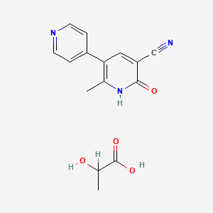 molecular formula C15H15N3O4 B1677137 Milrinone Lactate CAS No. 100286-97-3