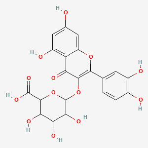 molecular formula C21H18O13 B1677153 quercetin 3-O-glucuronide CAS No. 22688-79-5