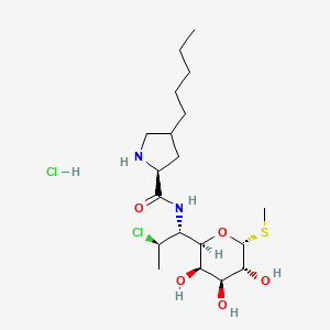 molecular formula C19H37Cl3N2O5S B1677158 Mirincamycin hydrochloride CAS No. 8063-91-0
