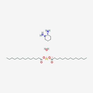 molecular formula C34H70N2O5Pt B1677159 Miriplatin hydrate CAS No. 250159-48-9