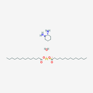 molecular formula C34H68N2O4Pt B1677159 Miriplatin monohydrate CAS No. 250159-48-9