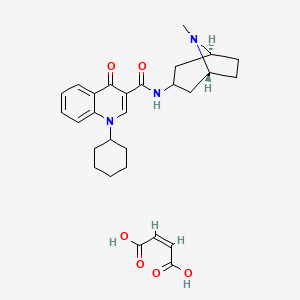 molecular formula C28H35N3O6 B1677160 Mirisetron maleate CAS No. 148611-75-0