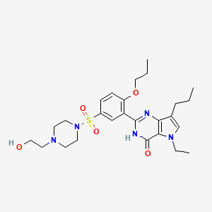 molecular formula C26H37N5O5S B1677161 米罗地那非 CAS No. 862189-95-5