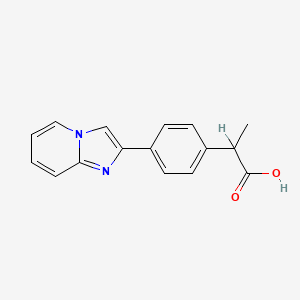 molecular formula C16H14N2O2 B1677162 Miroprofen CAS No. 55843-86-2