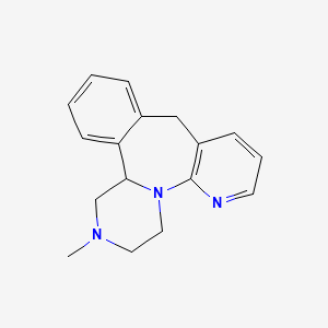 molecular formula C17H19N3 B1677164 米氮平 CAS No. 61337-67-5