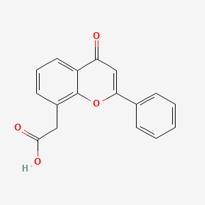 molecular formula C17H12O4 B1677167 Mitoflaxone CAS No. 87626-55-9