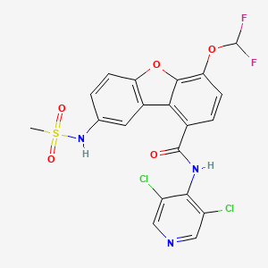 molecular formula C20H13Cl2F2N3O5S B1677188 奥格列米拉特 CAS No. 778576-62-8