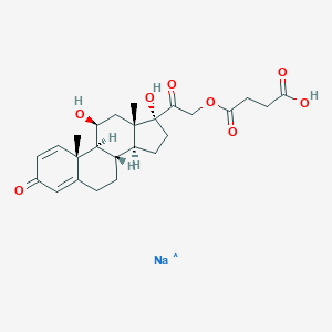molecular formula C25H32NaO8 B167720 Prednisolone 21-hemisuccinate sodium salt, >=95%, powder CAS No. 1715-33-9