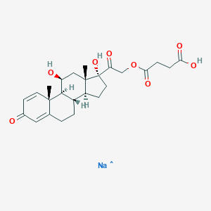 molecular formula C25H31O8.Na B167720 泼尼松钠琥珀酸盐 CAS No. 1715-33-9