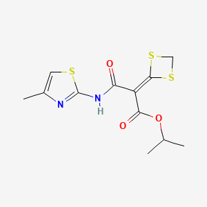 molecular formula C12H14N2O3S3 B1677213 米沃替拉特 CAS No. 130112-42-4