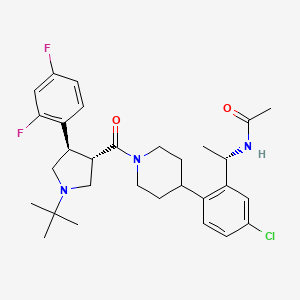 molecular formula C30H38ClF2N3O2 B1677223 MK-0493 CAS No. 455956-93-1