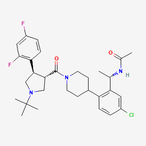 molecular formula C30H38ClF2N3O2 B1677223 MK-0493 free base CAS No. 455956-93-1
