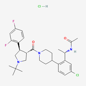 molecular formula C30H39Cl2F2N3O2 B1677224 MK-0493 (hydrochloride) CAS No. 455957-71-8