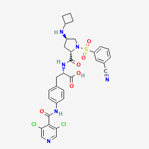 molecular formula C31H30Cl2N6O6S B1677228 MK-0668 CAS No. 865110-07-2