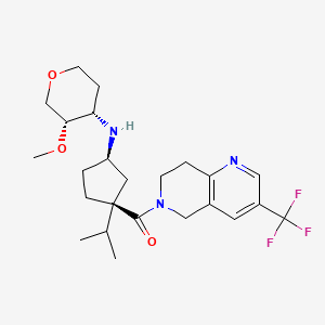 molecular formula C24H34F3N3O3 B1677234 MK-0812 CAS No. 624733-88-6