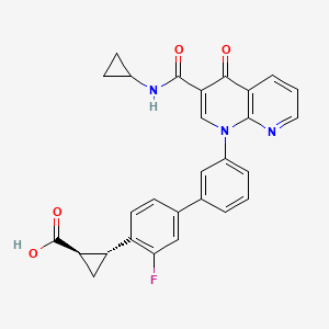 molecular formula C28H22FN3O4 B1677241 MK-0952 CAS No. 934995-87-6
