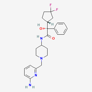 molecular formula C24H30F2N4O2 B1677243 MK-0969 CAS No. 203321-88-4