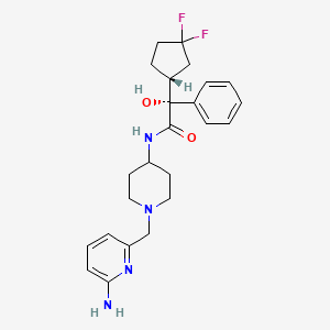 molecular formula C24H30F2N4O2 B1677243 Unii-I98T8BS72C CAS No. 203321-88-4