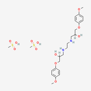 molecular formula C24H40N2O12S2 B1677244 MK-142 dimethanesulfonate CAS No. 42794-63-8
