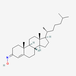 molecular formula C27H45NO B1677262 3-Hydroximinocholest-4-ene CAS No. 22033-87-0