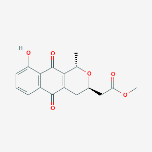 molecular formula C17H16O6 B1677278 OM173-alphaA 