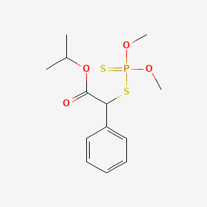 molecular formula C13H19O4PS2 B1677288 propan-2-yl 2-dimethoxyphosphinothioylsulfanyl-2-phenylacetate CAS No. 14211-01-9