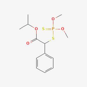 molecular formula C13H19O4PS2 B1677288 Isopropyl O,O-dimethyldithiophosphoryl-1-phenylacetate CAS No. 14211-01-9