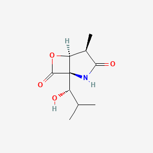 molecular formula C10H15NO4 B1677291 Clasto-lactacystin beta-lactone CAS No. 154226-60-5