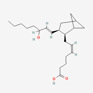 molecular formula C22H36O3 B1677305 (9,11),(11,12)-Dimethanothromboxane A2 CAS No. 73509-46-3