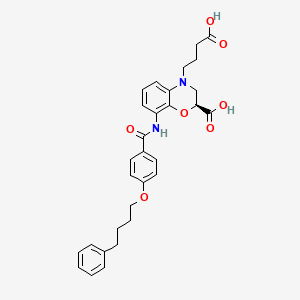 (S)-4-(3-carboxypropyl)-8-(4-(4-phenylbutoxy)benzamido)-3,4-dihydro-2H-benzo[b][1,4]oxazine-2-carboxylic acid