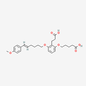 molecular formula C27H34O7 B1677316 ONO4057 CAS No. 134578-96-4